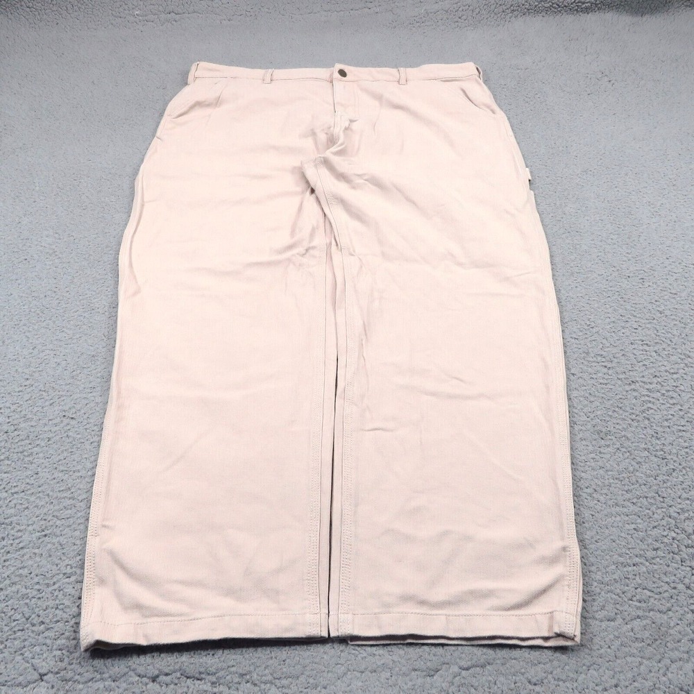 Lost Industries Mens 38 Corduroy Carpenter Pants Baggy Skater Beige Y2K Grunge